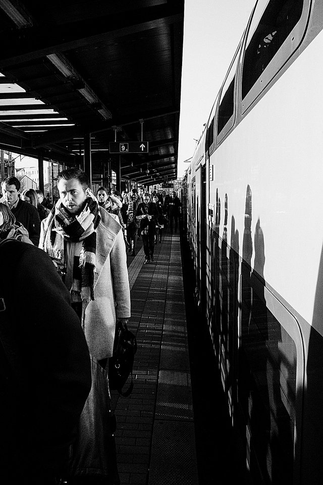 Heure de pointe à  la gare de Luxembourg