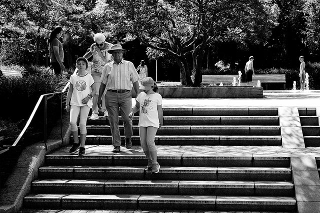 Generationen in Luxemburg-Stadt...