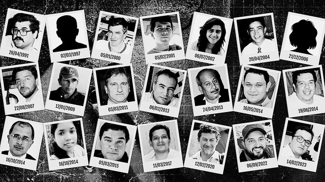 Depuis 1991,  21 journalistes  ont été tués au Paraguay et à  sa frontière