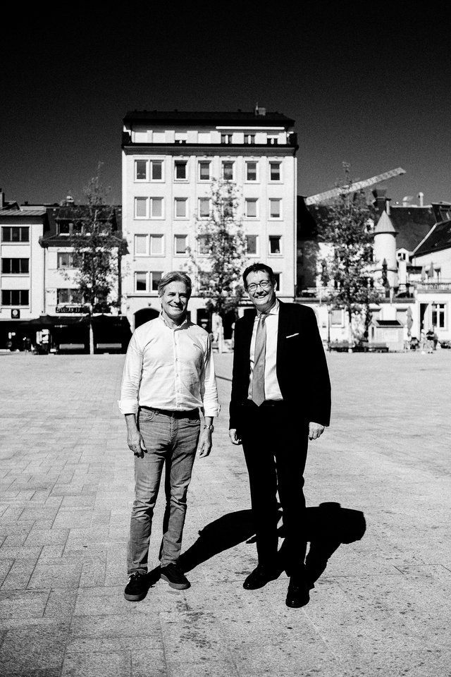 Pierre Schmitt et Maurice Bauer, sur le Knuedler et sous le soleil
